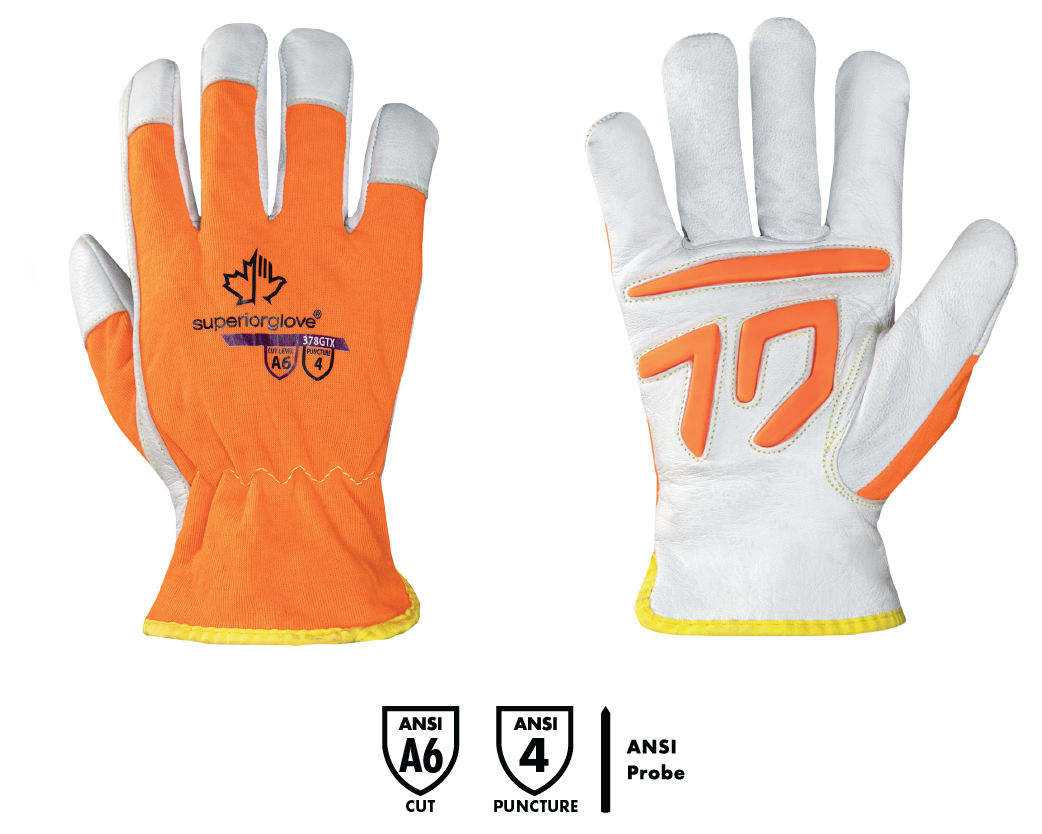 Superior Glove® Endura® 378GTX A6 Hi-Viz Cut Driver Gloves